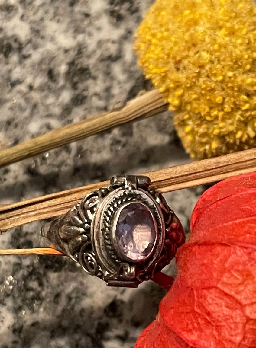 Anelli: Poison Ring  * Silber & Amethyst – Usato da Quinto venduto da Arpe11 9