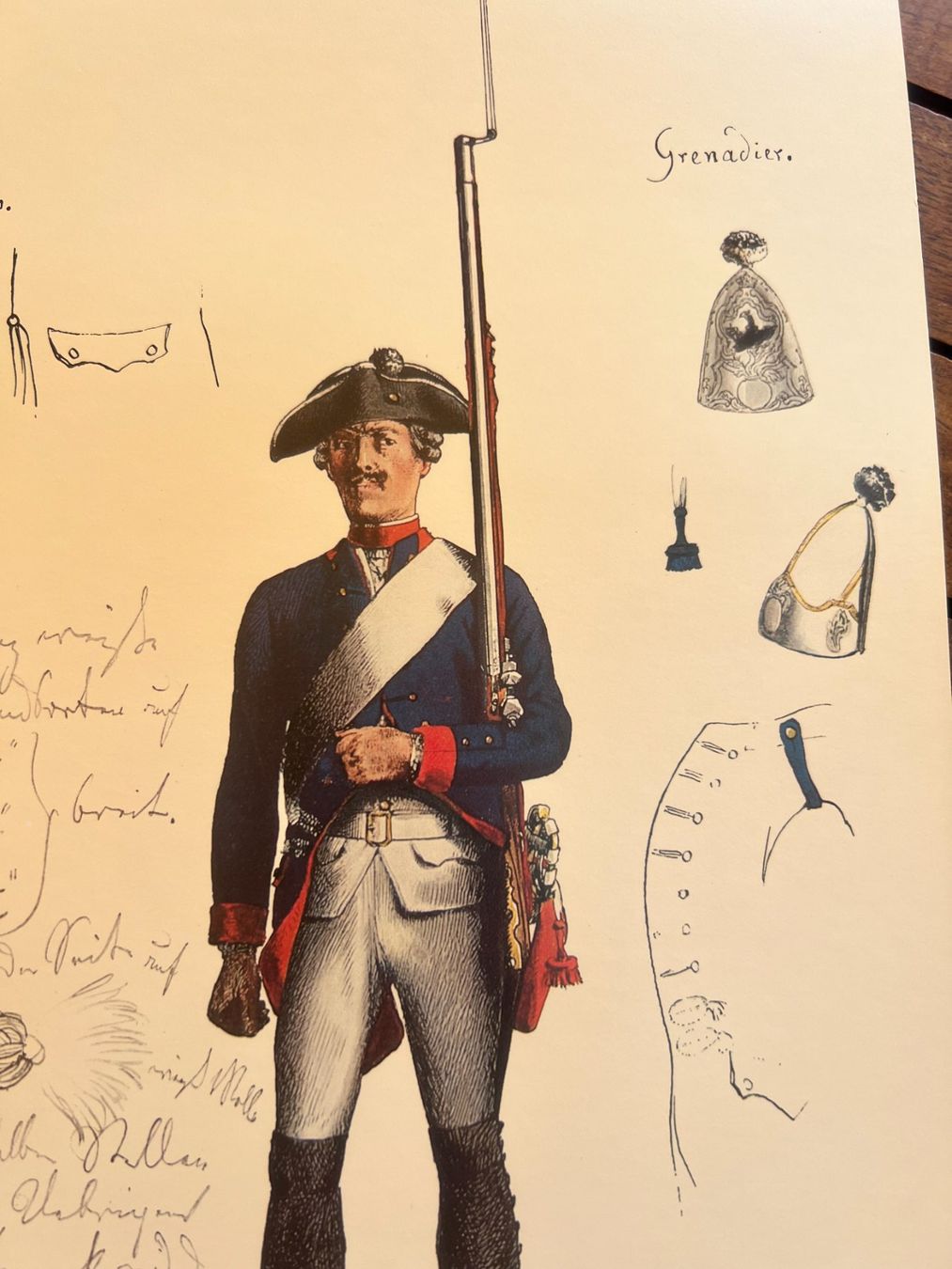 Incisioni: Gravure Grenadier, Regiment Anhalt- Authentique! – Usato da Savigny venduto da dor_5v9q 5