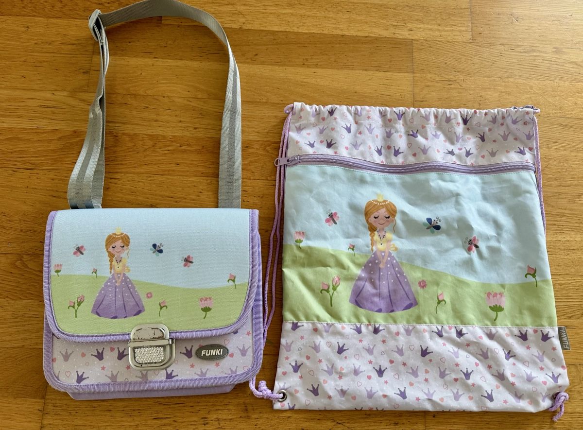 Funki Kindertaschen: Funki Kindergartentasche & Turnbeutel Princess – Gebraucht aus Dierikon von FraeuleinMaus17