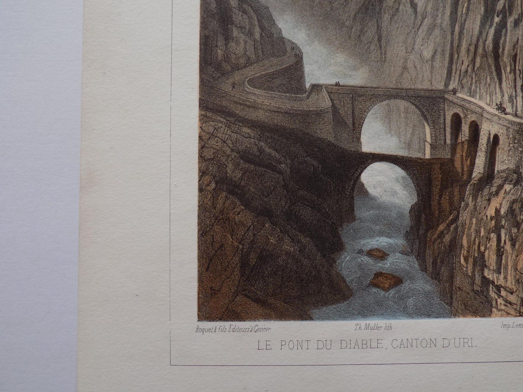 Stiche: Teufelsbrücke von Lemercier – Gebraucht aus Risch von Antikfee 2