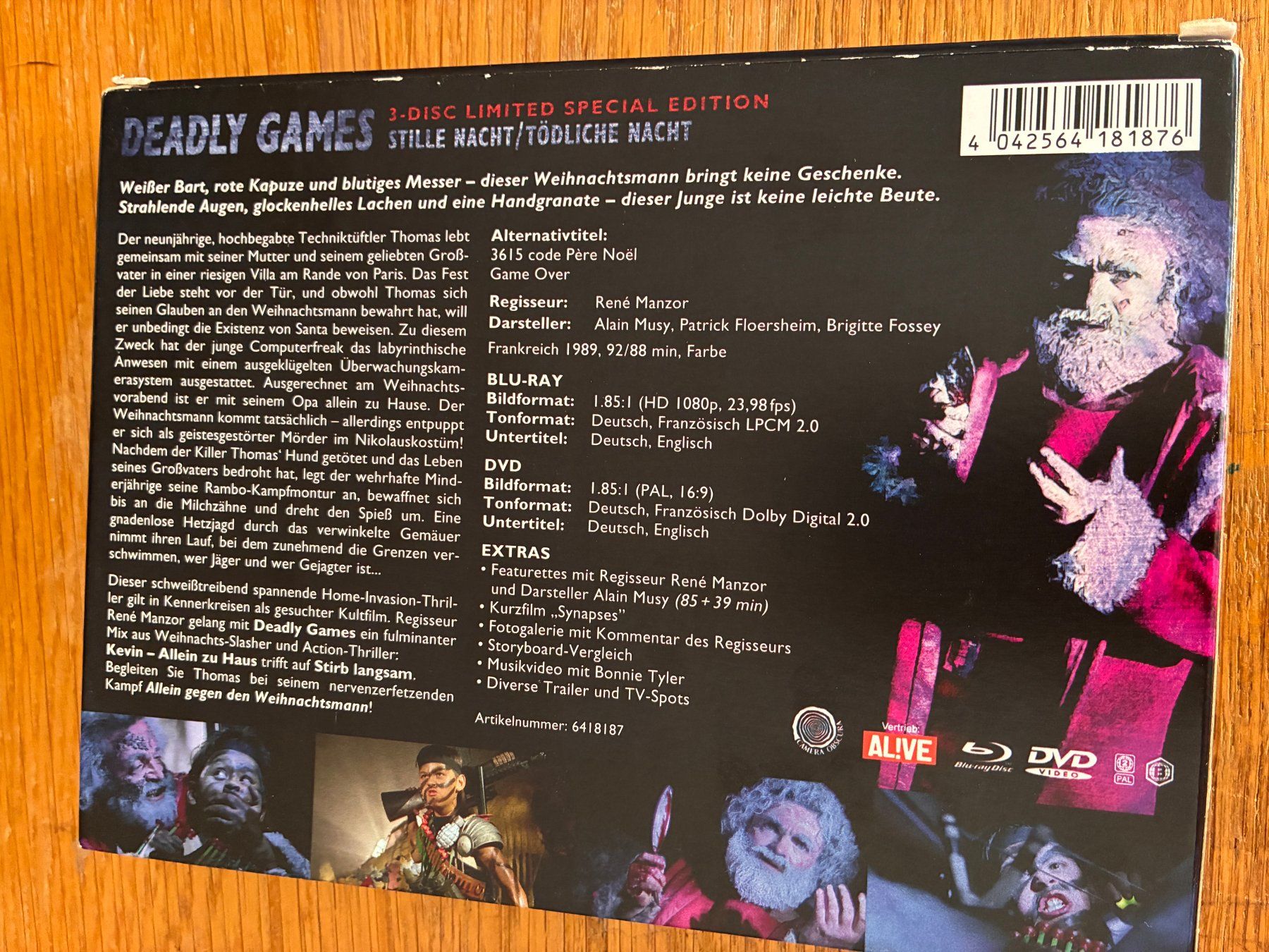 Tutti i DVDs: Deadly games - 3615 Code Père Noel (1989, Blu-ray seulement) – Usato da Vevey venduto da zecollector 1