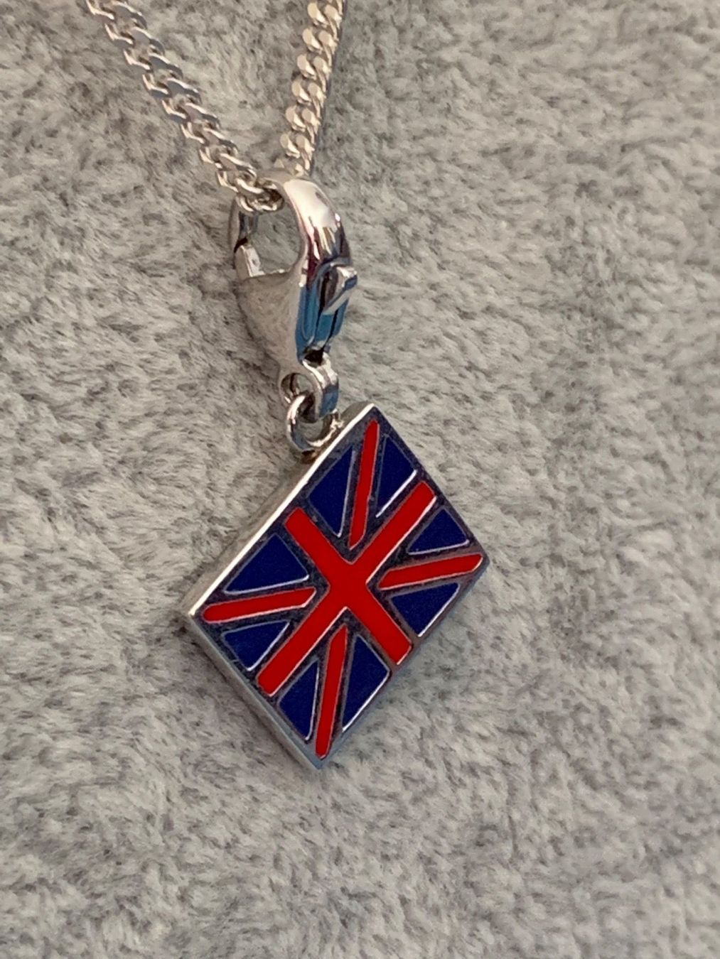 Catenine: Silberkette panzer mit union jack (England) – Nuovo (secondo la descrizione) da Dittingen venduto da Bellevista 5