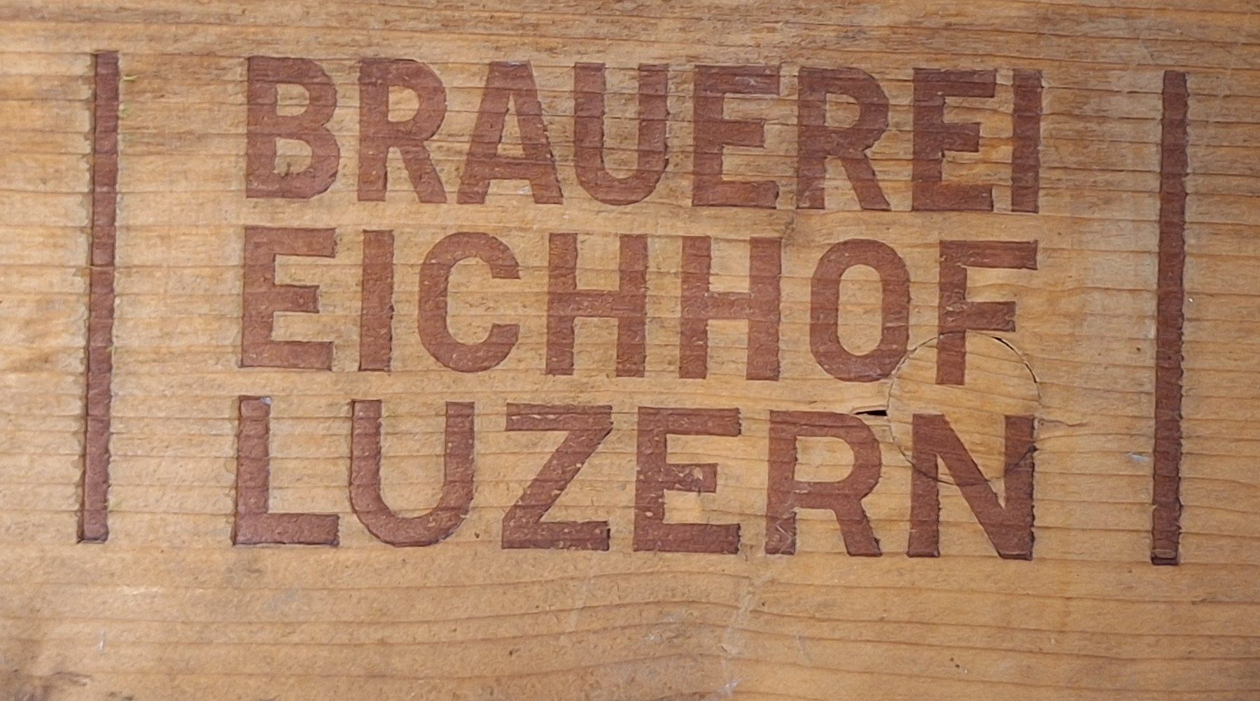 Casse di vino e birra: Bierharassen Eichhof 3 Stk. ca. 1960 – Usato da Sempach Station venduto da odilre 7