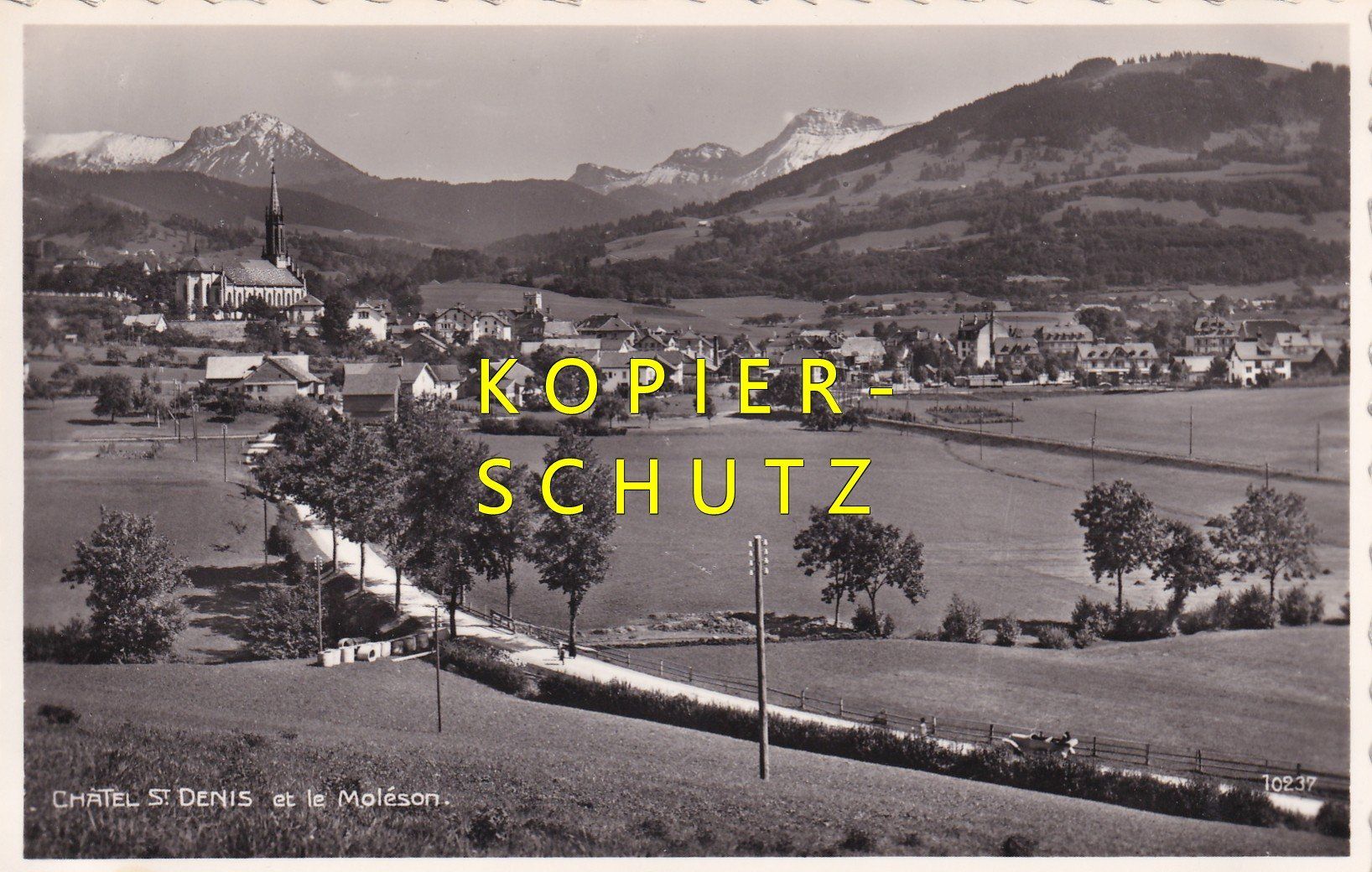 Cartoline postali: Châtel-Saint-Denis et le Moléson /bo – Usato da Hombrechtikon venduto da Rudolf07