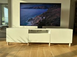BESTÅ TV-Bank, weiß/Lappviken weiß, 180x42x39 cm
