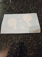 Mickey Mouse Aufkleber in weiss