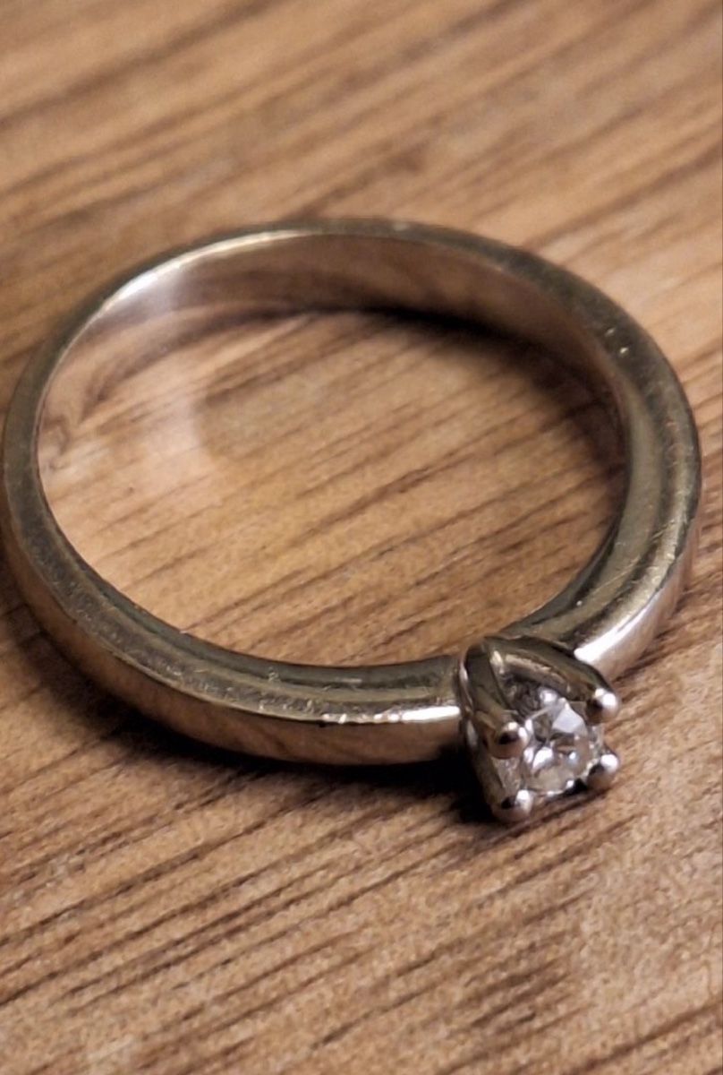 Anelli: Solitär Diamantring ca 0.12ct Weissgold 750 – Usato da Untersiggenthal venduto da TimeandShine 3