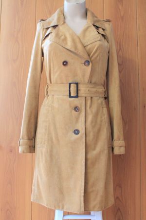 Drykorn * schöner TRENCHCOAT in Wildlederoptik  36 S