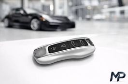 Porsche Schlüsselcover / Schlüsselgehäuse in Weiss