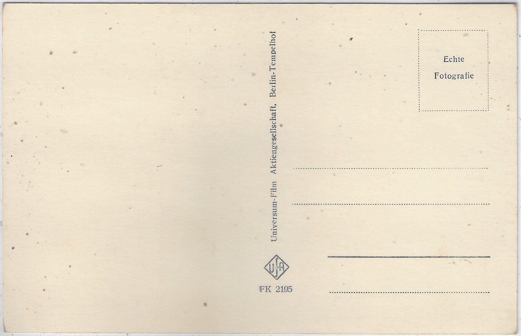 Cartoline postali: Anauk Aimée Schauspielerin - UFA – Usato da Ettingen venduto da Kartenplanet 1