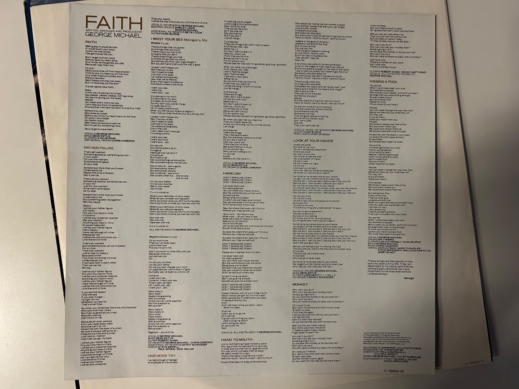 Dischi in vinile: George Michael - Faith  Vinyl Schallplatte – Usato da Aesch BL venduto da BlueMusicRecords 4