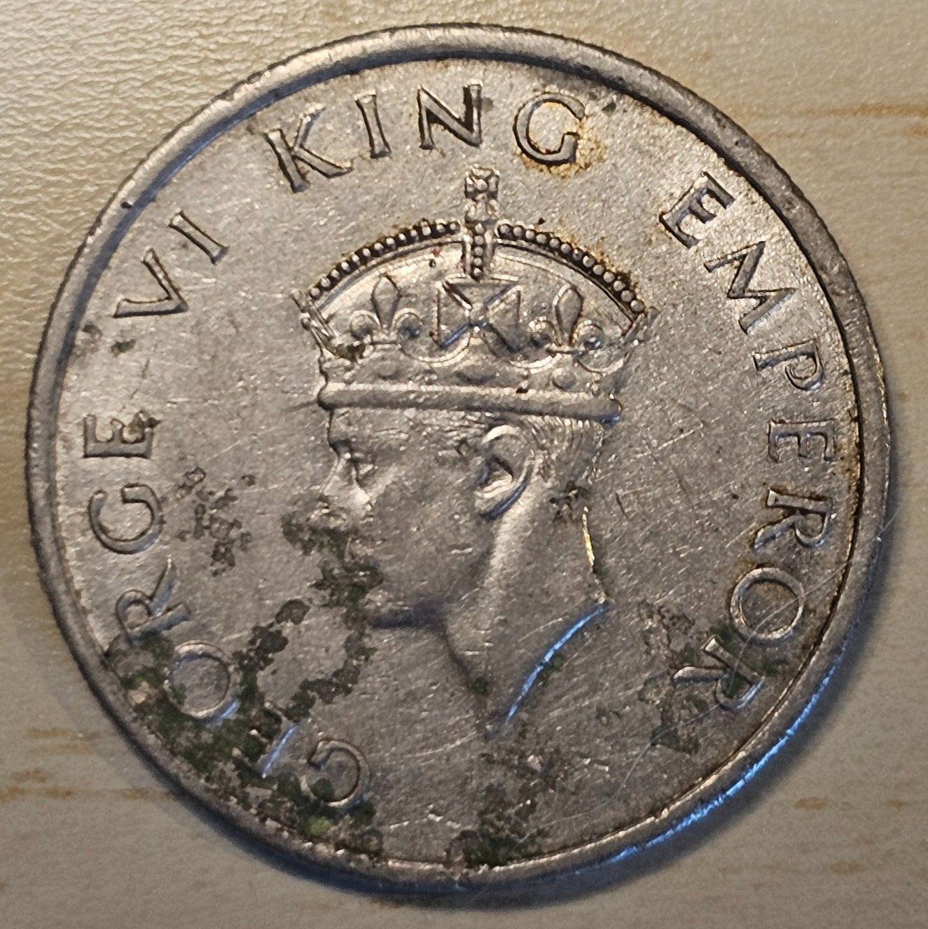 Tutti le monete: Pièce: Inde 1/2 Roupie 1946 – Usato da Gryon venduto da dra_qxh2