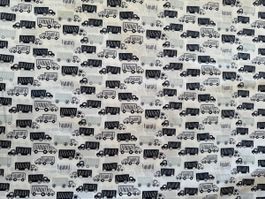 Stoff Kinder Design Lastwagen Baumwolle OEKO-TEX® neu