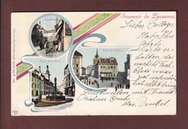Souvenir de LAUSANNE - 1900 UPU 77c Litho Künzli