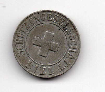 Tutti le monete: (473) Schützengesellschaft Biel, 1868 – Usato da Rüthi (Rheintal) venduto da erdnuessli1 1