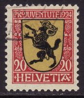Pro Juventute SBK-Nr. 31 (Kantonswappen Schaffhausen 1924)