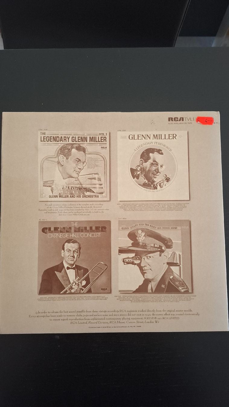 Dischi in vinile: LP • Glenn Miller • The unforgettable Glenn Miller – Usato da Ottenbach venduto da Rasenmaeeher 1