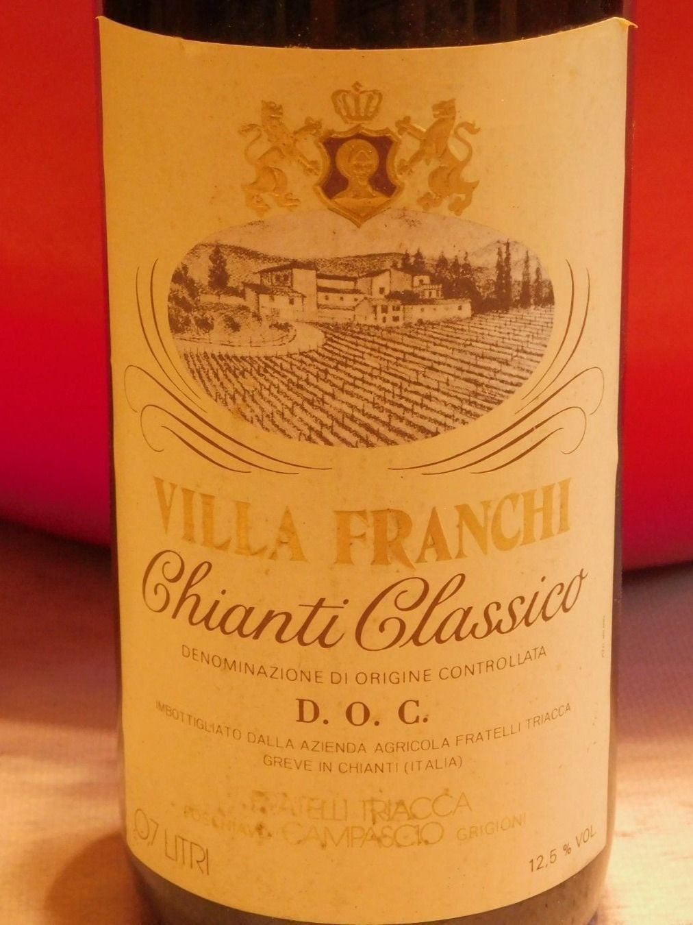 Vino: Villa Franchi - Chianti Classico 1979er – Nuovo (secondo la descrizione) da Emmenbrücke venduto da Ulisse-22 1