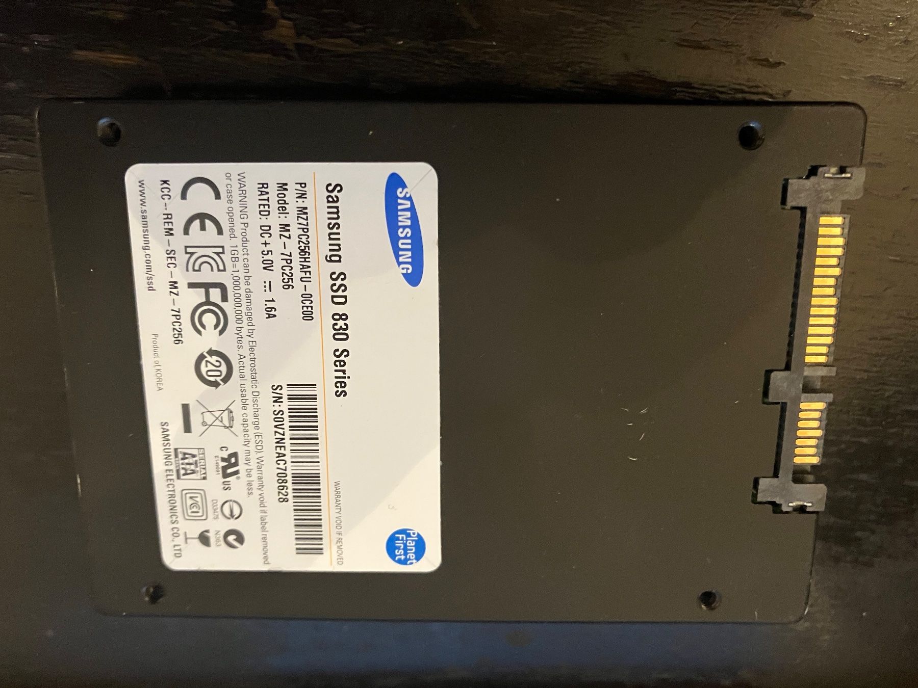Samsung Harddisks: Samsung SSD 830 256GB – Gebraucht aus Worb von MK1946 1