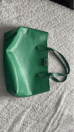 Capone Tasche Shopper Leder grün Grösse L guter Zustand