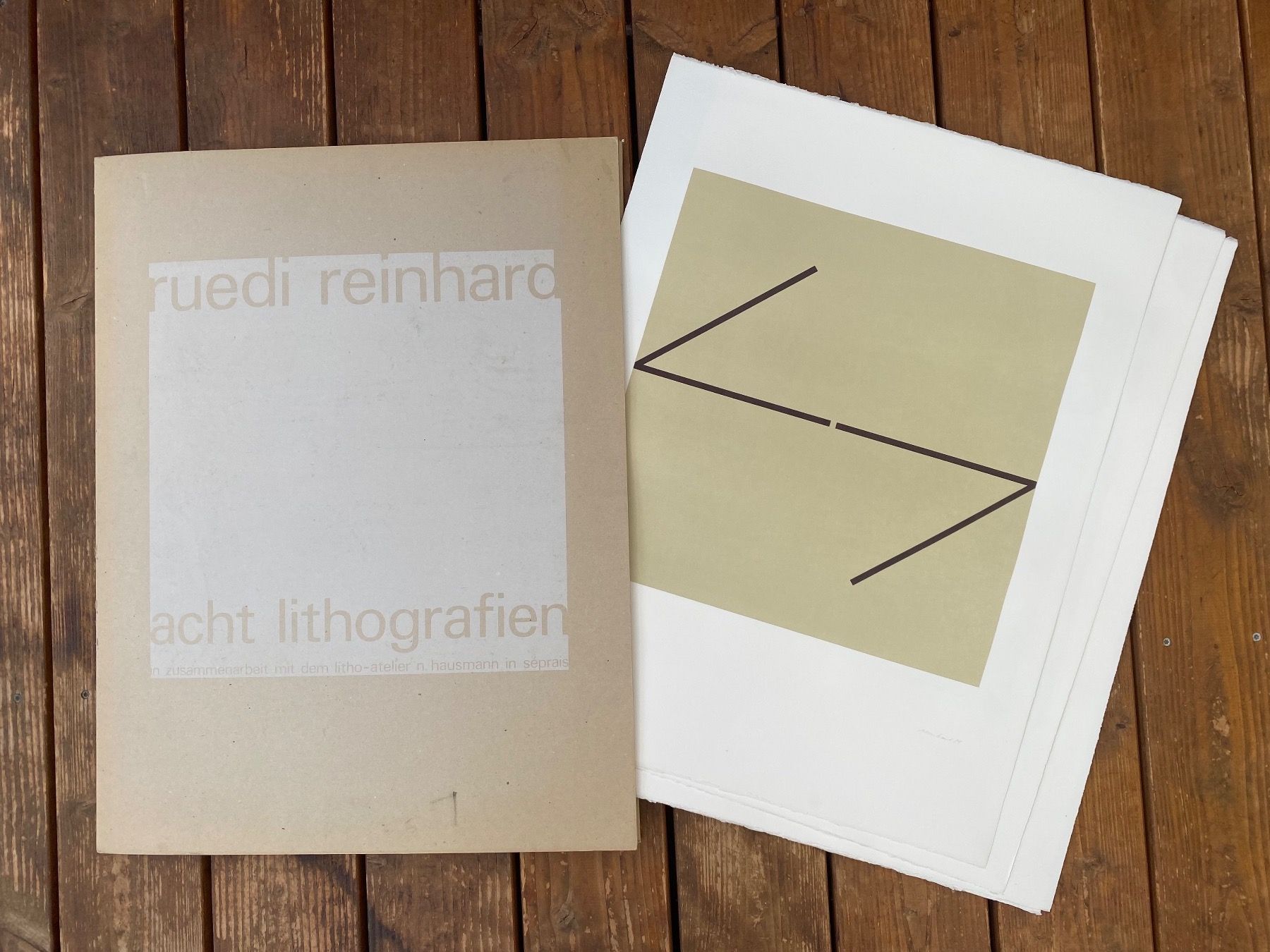 Grafica & Litografie: Limitierte Kunstmappe mit 8 Lithografien, Ruedi Reinhard – Usato da Rünenberg venduto da Fendi02 6