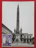 AK VATIKAN LATERAN BASILIKA MIT OBELISK & MARKE MK 1959