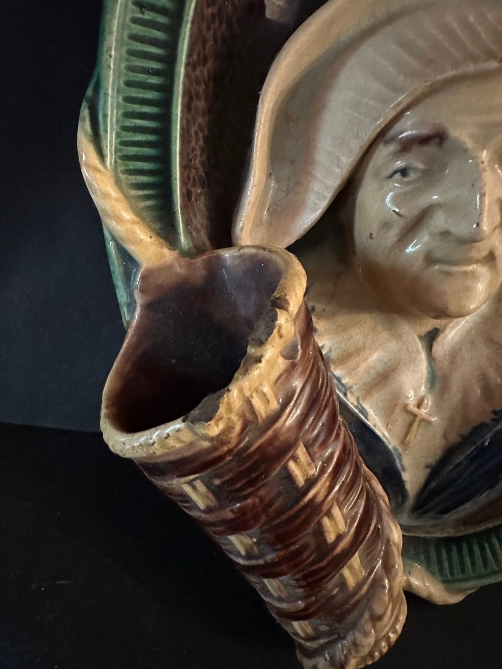 Vasen & Gefässe: Majolica Wand Vase – Gebraucht aus Saas im Prättigau von norman02 1