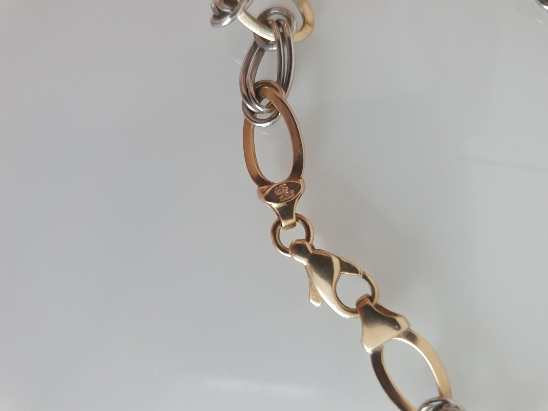 Catenine: Collier bicolore or 375 – Usato da Lausanne venduto da Af2016 3