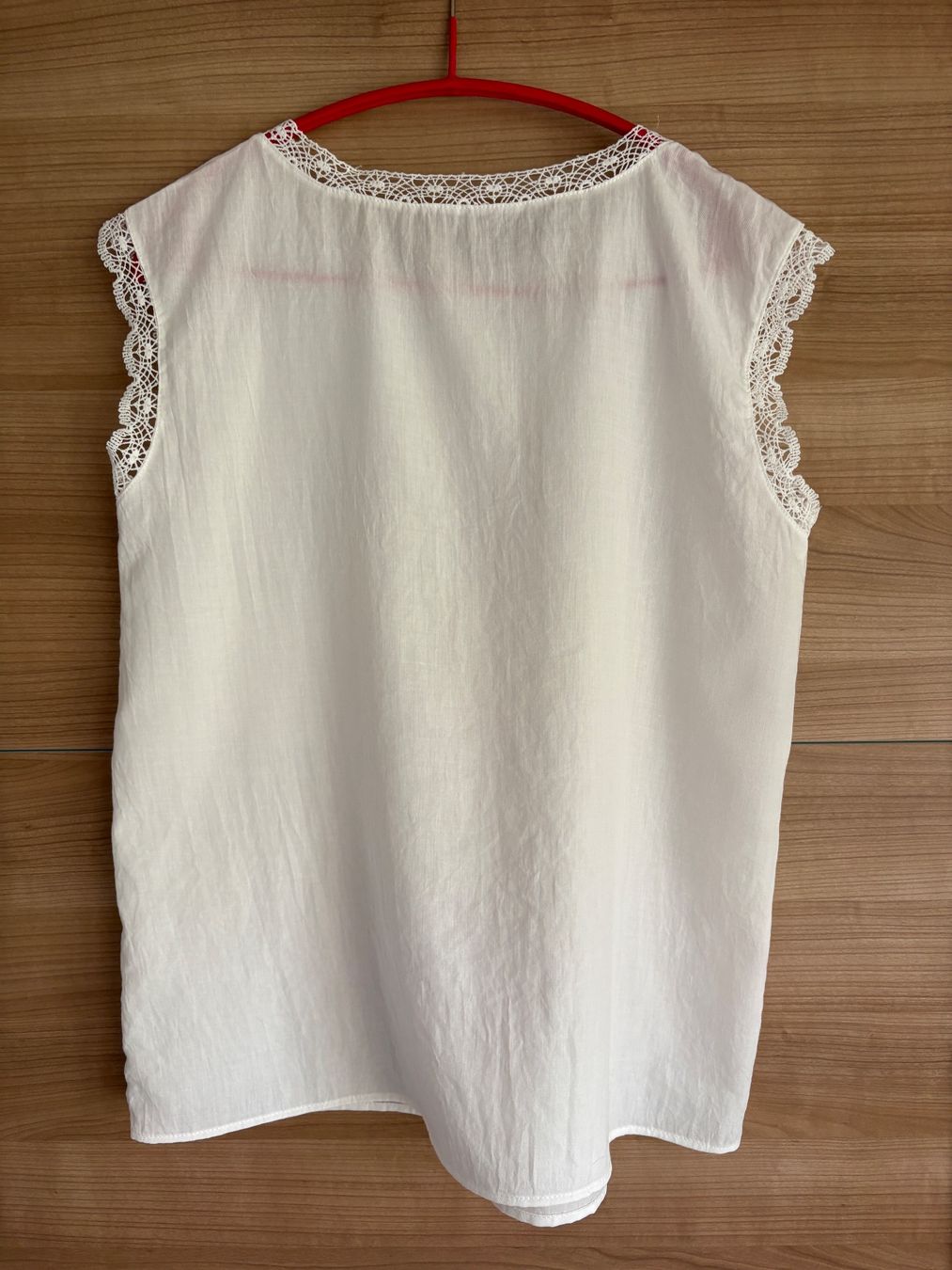 Top: Sommerliches Leinen Spitzentop,  Gr. L / NEU – Nuovo (secondo la descrizione) da Oberengstringen venduto da Marling 1