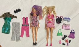 2 Barbies Mattel 2009 + Garderobes