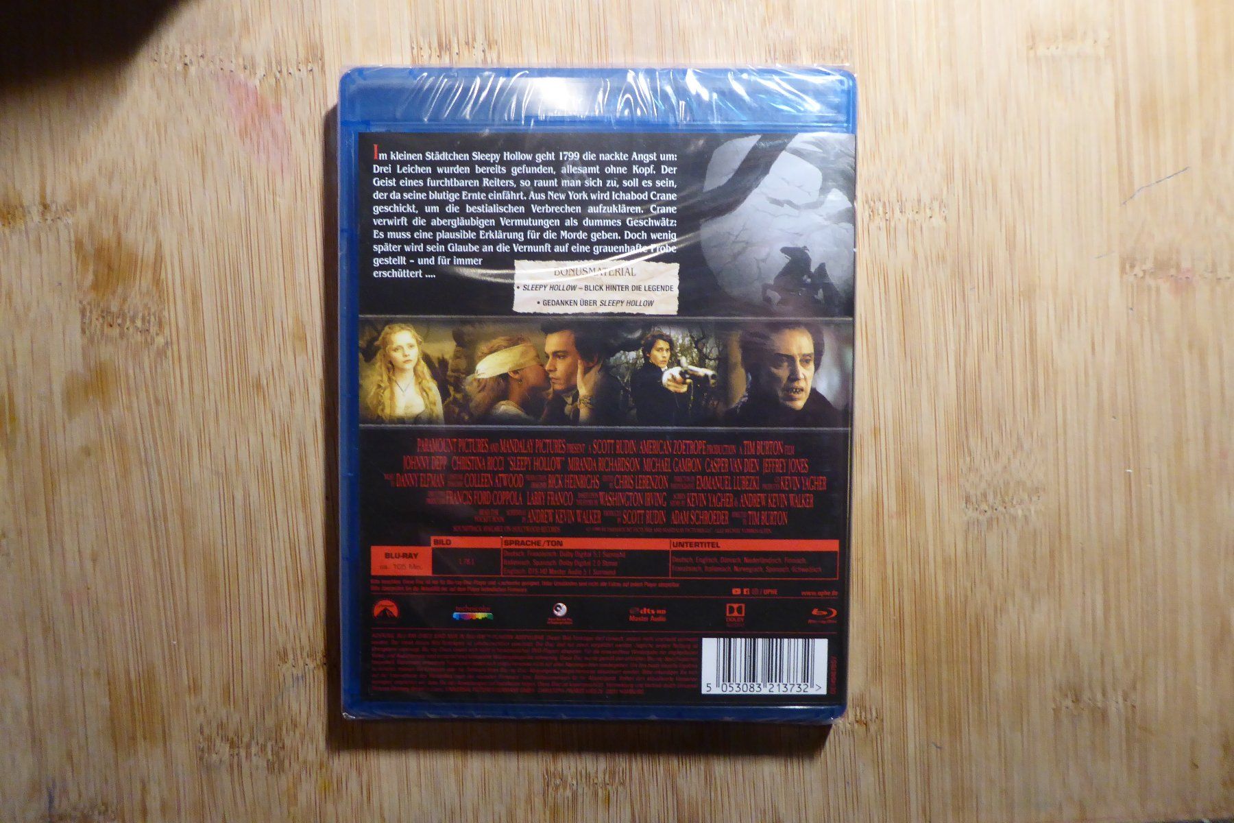 Tutti i DVDs: Sleepy Hollow Bluray – Nuovo e nell'imballaggio originale da Allschwil venduto da Summelsarium 1