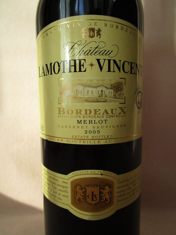 Vino: 2005 Chateau Lamothe Vincent, Bordeaux, Merlot/ IF010 – Nuovo (secondo la descrizione) da Eschenbach SG venduto da brocarte 1
