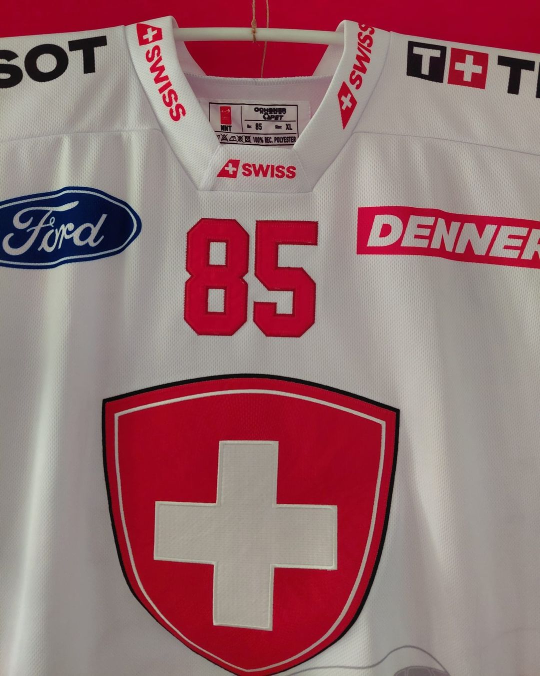 Schweizer Nati Canottiere & Pantaloni: Swiss Eishockey Trikot Andrighetto – Usato da Wilen b. Wollerau venduto da Sousi82 2