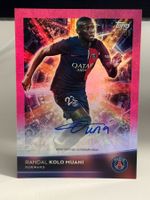 2024 Topps PSG Team Set Randal Kolo Muani Pink Foil Auto /99