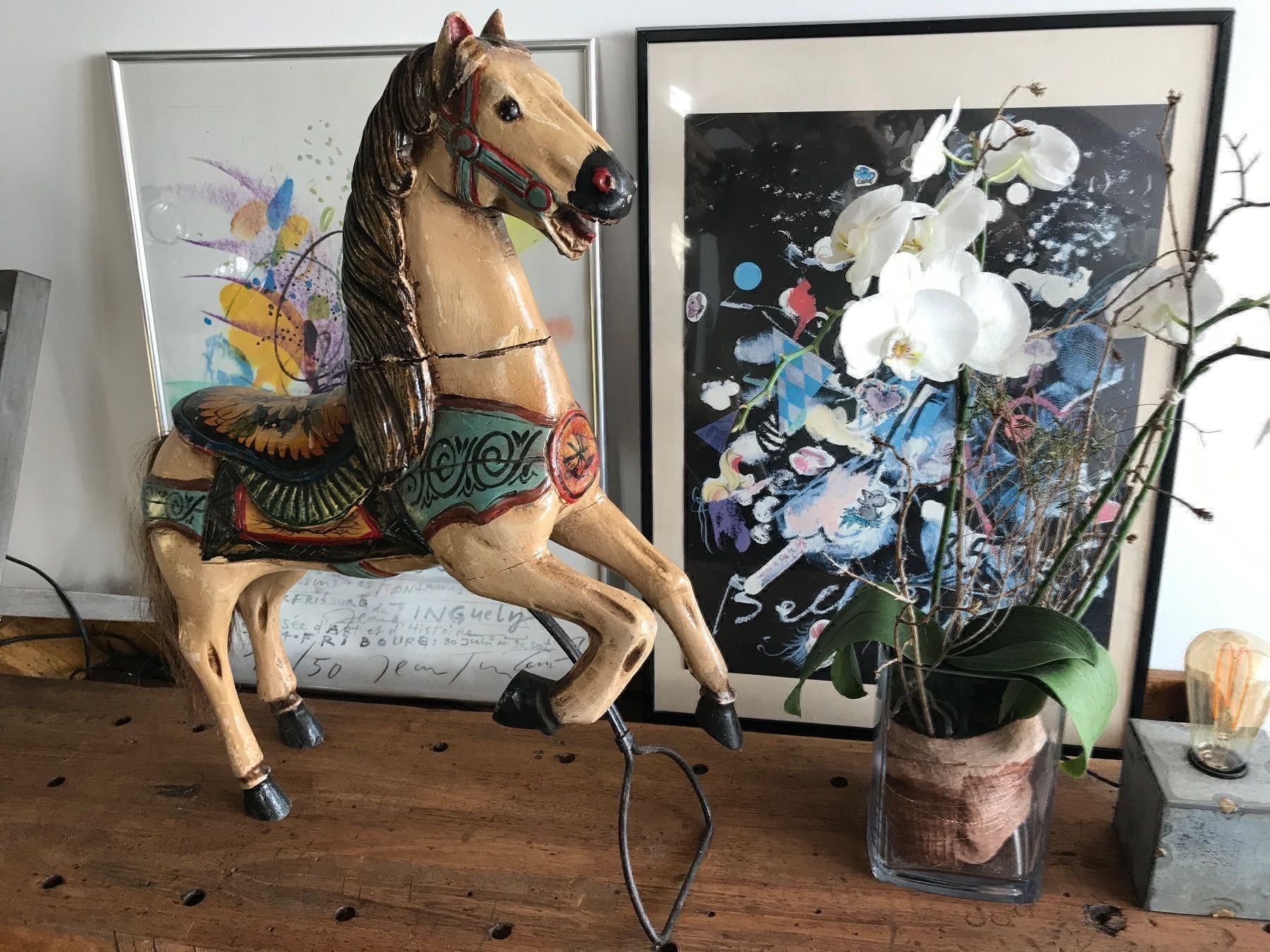 Skulpturen & Statuen: Cheval en bois début 20ème antik – Gebraucht aus Vallamand von Bricbracbroc82 6