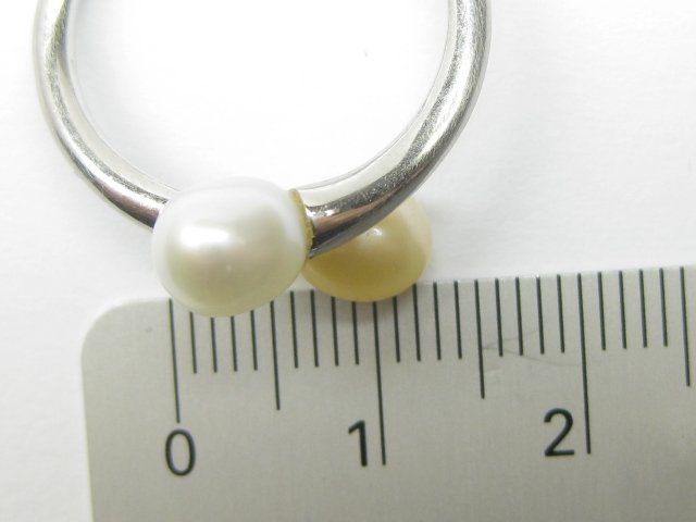 Anelli: Vintage Ring Silber 925 + MP Perlen Gr. 58 – Usato da Ermatingen venduto da Decovin 4