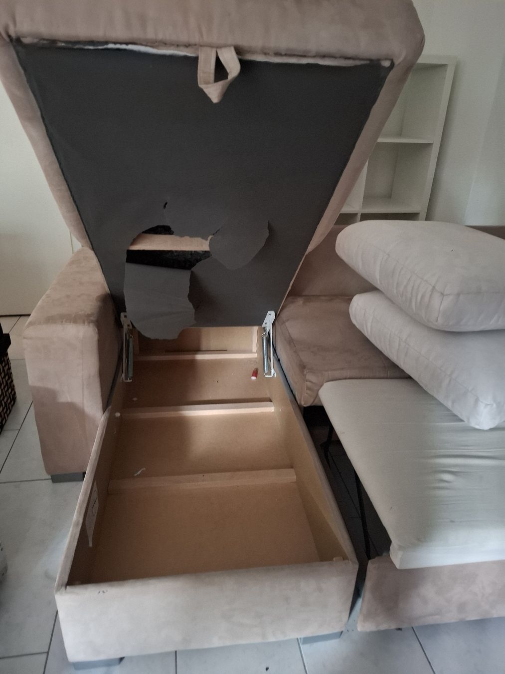 Divani: Ecksofa braun mit Bettfunktion und Stauraum – Usato da Uebeschi venduto da rom_x26s 2