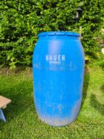 Grosse Regentonne / Wassertonne blau, ca. 200 Liter