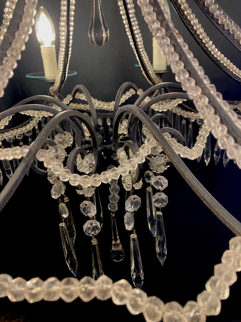Lampadari & plafoniere: Fantastischer antiker Kronleuchter, Kristallleuchter – Usato da Rumlikon venduto da Ambiente_Brocante 4
