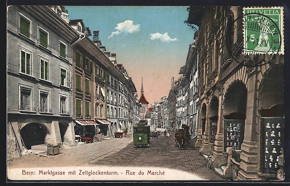 Ansichtskarten: Bern, Marktgasse mit Zeitglockenturm und – Gebraucht aus Berlin von bartko-reher