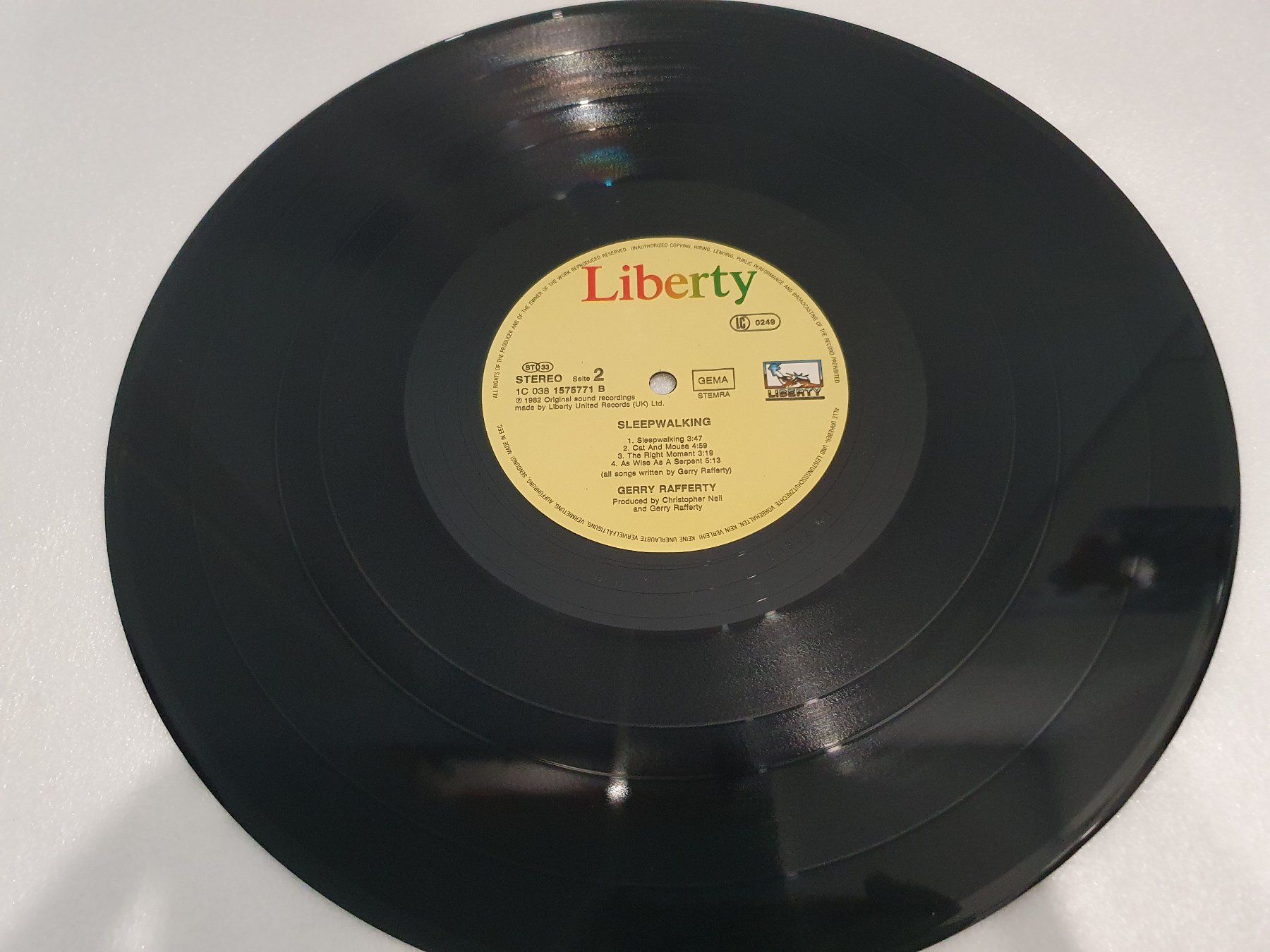 Dischi in vinile: Gerry Rafferty – Sleepwalking – Usato da Uster venduto da Vinyl-Leidenschaft 8