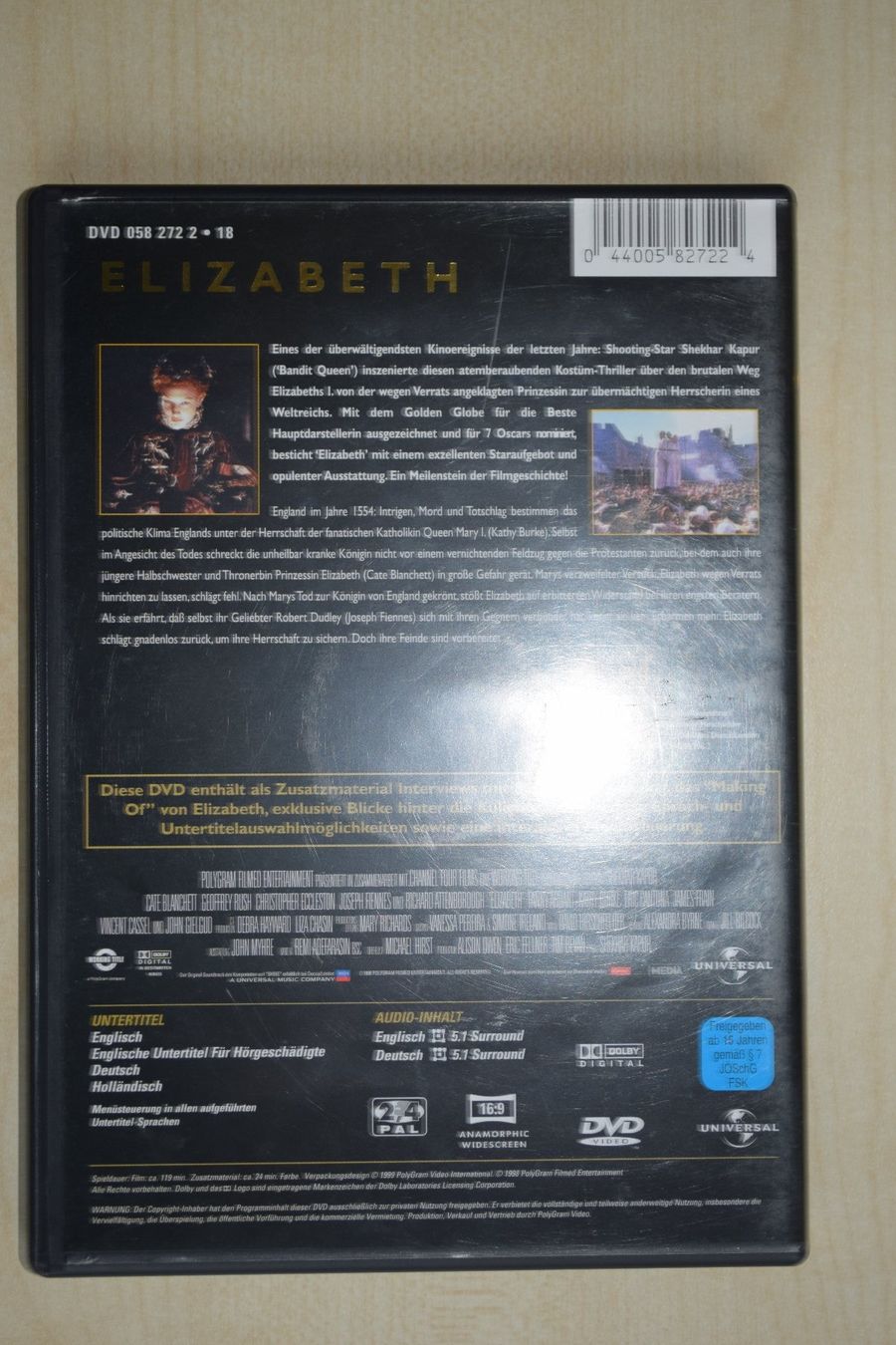 Tous les DVDs: ELIZABETH (296) – D'occasion à Reutigen par DONDON55 2