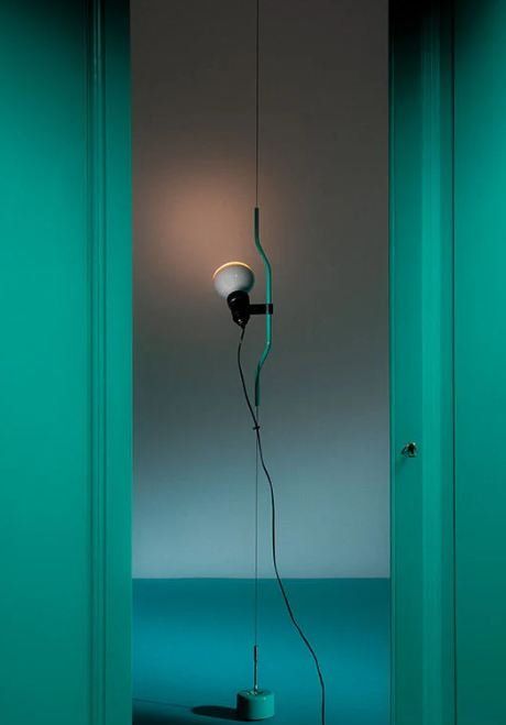 Flos Lampade: Flos Parentesi Pendelleuchte Edelstahl / Türkis – Usato da Rothenburg venduto da Lampenoutlet 2