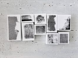 LaBlanche Stempel Set 9-tlg. Struktur Hintergrund Motive
