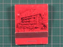 Oberwald, SPORTHOTEL, altes Zündholz Briefchen, Wallis