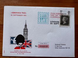 England Brief Philmpia 1970 American Day numeriert (R209)
