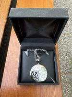 Collier Edelstahl Kristall 52cm 01 Hals Kette 