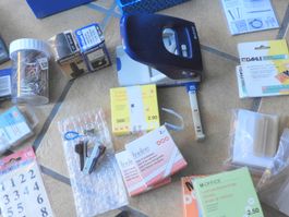 BOSTICH GROSS + LÖCHER LEITZ FAST NEU,  MAPPEN BÜRO KONVOLUT
