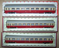 Rivarossi H0: 3 x TEE Wagen Grand Comfort der FS, UIC, KK