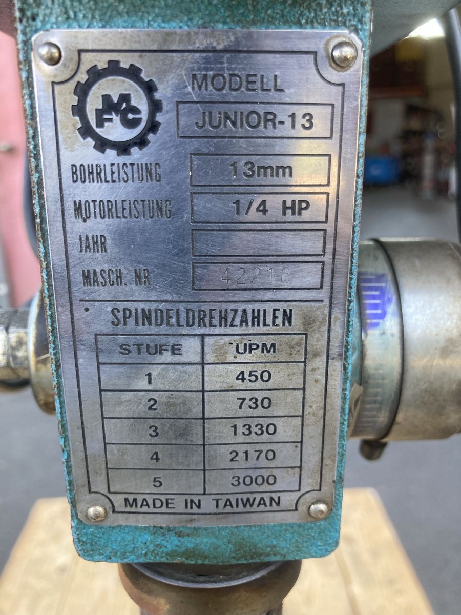Trapani: Tischbohrmaschine Junior-13 13mm – Usato da Uerkheim venduto da Dealer-4813 3